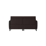 Emily Steel - 2-Seater Sofa - Paloma Chocolate - Matte Black