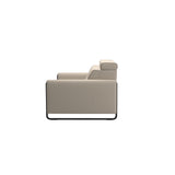 Emily Steel - 2-Seater Sofa - Paloma Fog - Matte Black