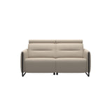 Emily Steel - 2-Seater Sofa - Paloma Fog - Matte Black