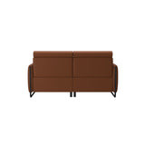 Emily Steel - 2-Seater Sofa - Paloma New cognac - Matte Black