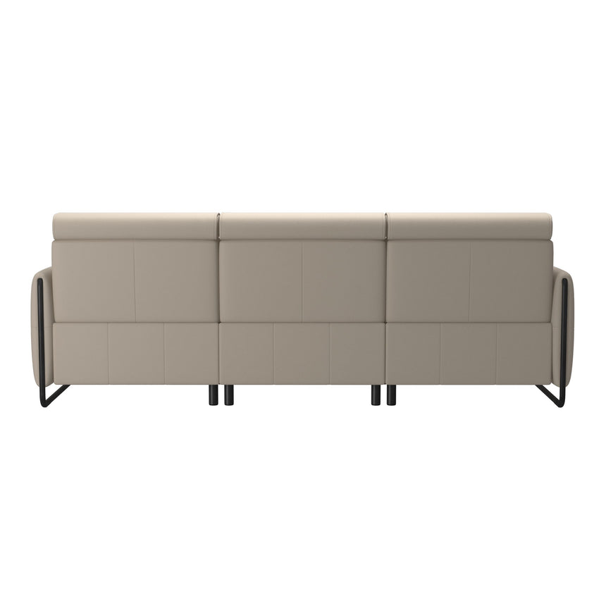 Emily Steel | 2-Seater Sofa with Long Seat
