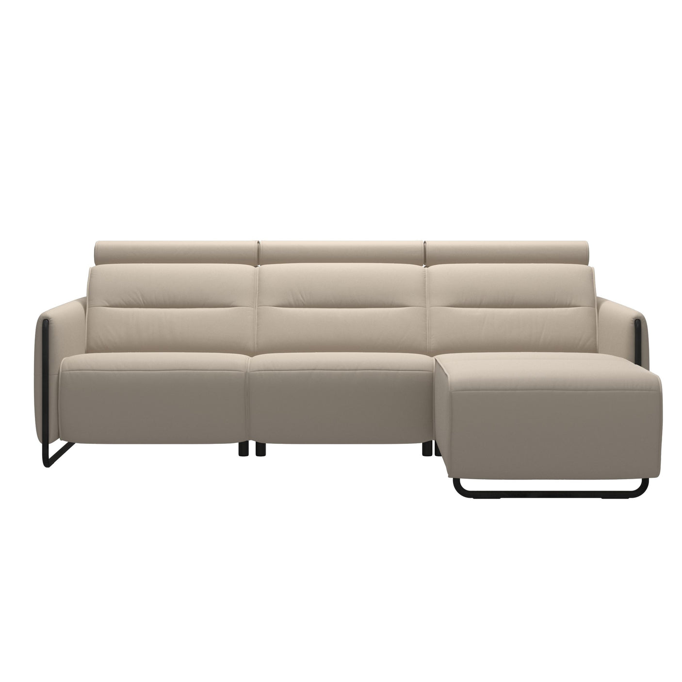 Emily Steel | 2-Seater Sofa with Long Seat