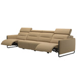 Emily Steel - 4-Seater Sofa - Paloma Sand - Matte Black