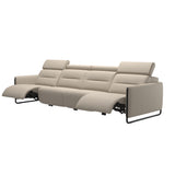 Emily Steel - 4-Seater Sofa - Paloma Fog - Matte Black
