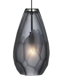 Briolette One Light Pendant — Smoke, Transitional, 12V