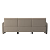 Emily Wood - 2-Seater Sofa with 1 Power Seat and 1 Long Seat - Paloma Mushroom - Grey