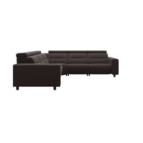Emily Wide Arm - C22 Corner Sofa with 2 Power Seats - Paloma Chocolate - Brown