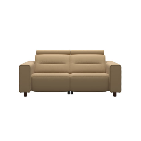 Emily Wide Arm - 2-Seater Sofa with 2 Power Seats - Paloma Sand - Brown