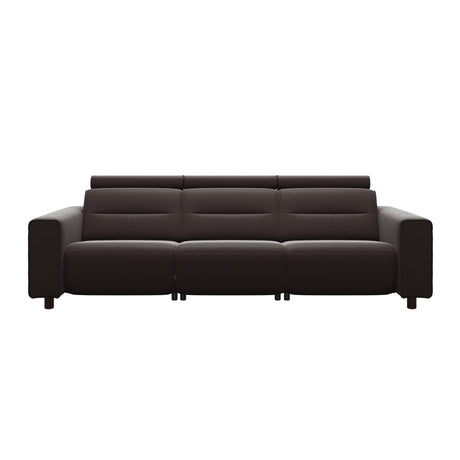 Emily Wide Arm - 3-Seater Sofa with 2 Power Seats - Paloma Chocolate - Brown