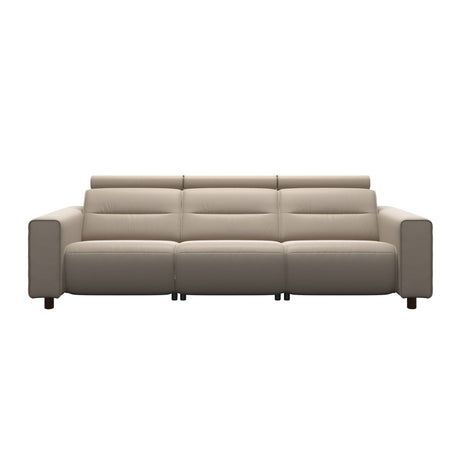 Emily Wide Arm - 3-Seater Sofa with 2 Power Seats - Paloma Mushroom - Brown