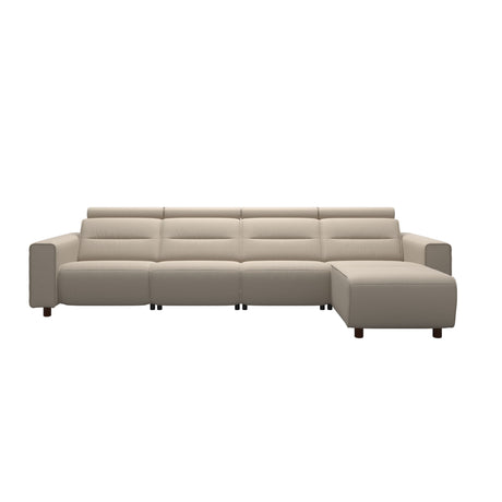 Emily Wide Arm - 3-Seater Sofa with 2 Power Seats and 1 Long Seat - Paloma Fog - Brown
