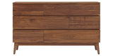 West Bros Serra 6 Drawer Dresser in 79 Toast