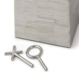 Tic Tac Toe Block (White Bone)