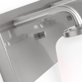 Miles Three Light Bath — Etched white glass