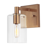 LED Bath Wall Sconce — W: 4.75" × H: 7.75" × D: 6.38"