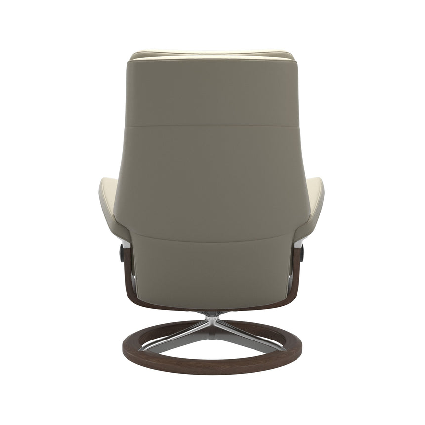 Paul Recliner - Signature Base - Paloma Light Grey - Walnut Wood