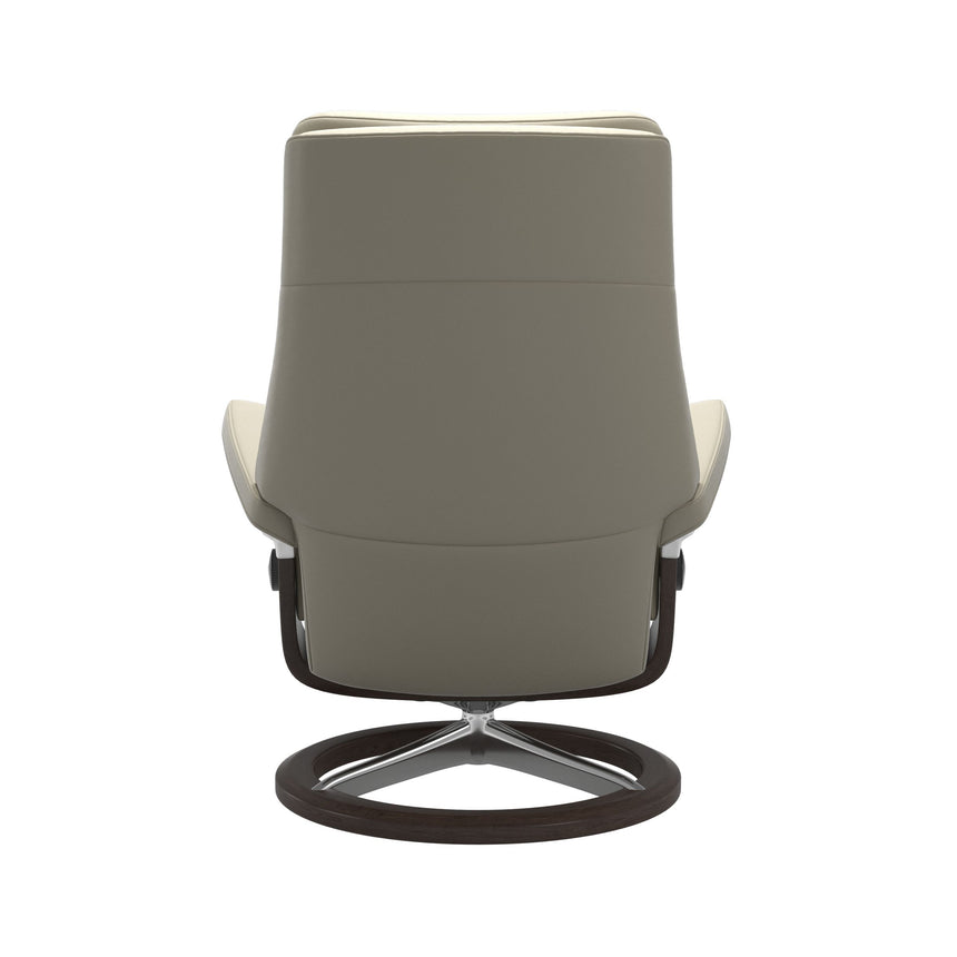 Paul Recliner - Signature Base - Paloma Light Grey - Wenge Wood