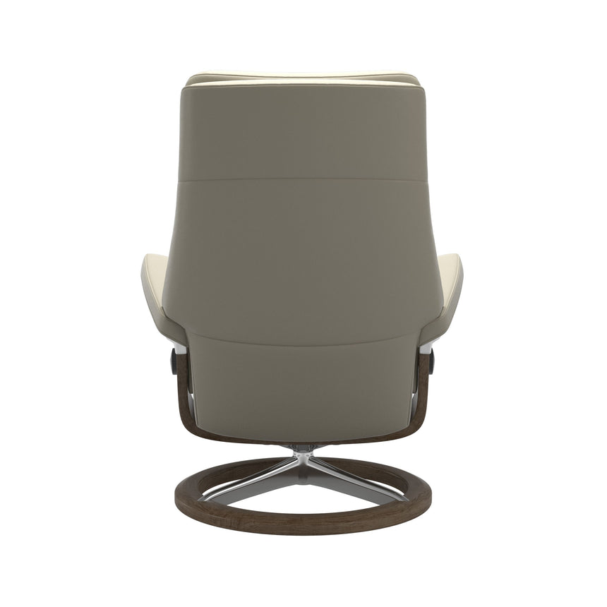Paul Recliner - Signature Base - Paloma Light Grey - Smoked Oak Wood