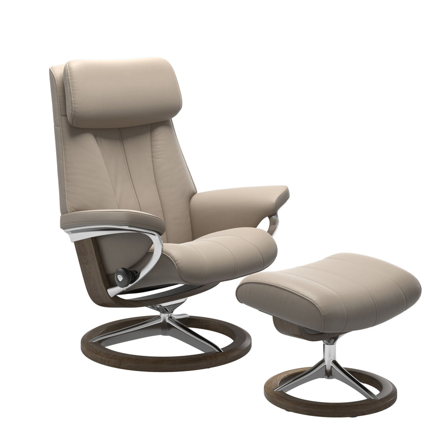 Paul Recliner - Signature Base - Paloma Mushroom - Smoked Oak Wood