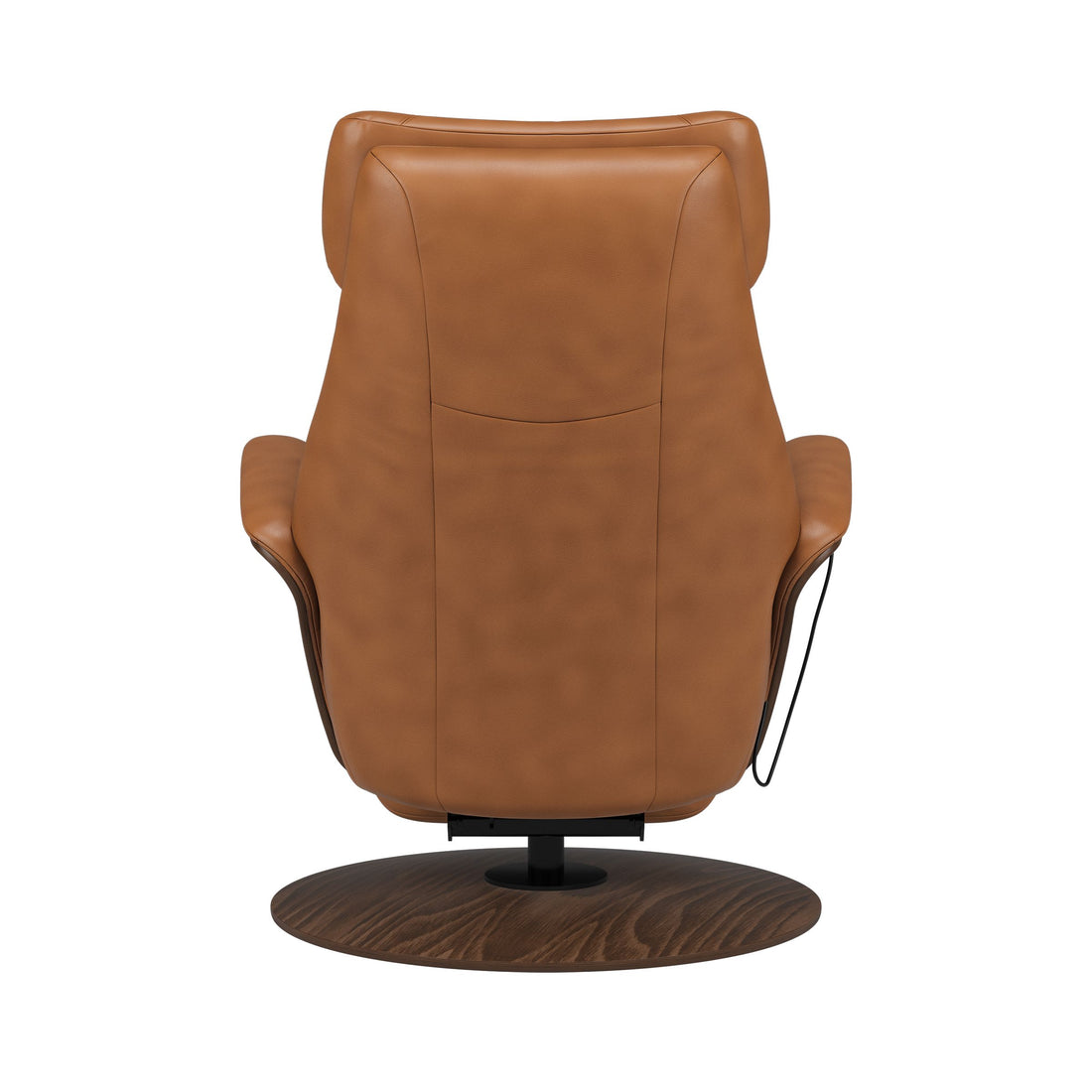 Stressless Adam Recliner in Paloma New Cognac, Walnut, back view