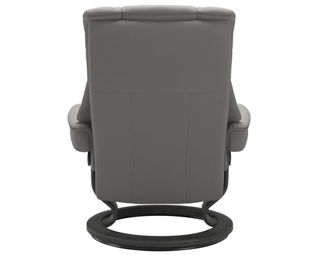 Paloma Leather Silver Grey M & Grey Base | Stressless Mayfair Classic Recliner | Valley Ridge Furniture