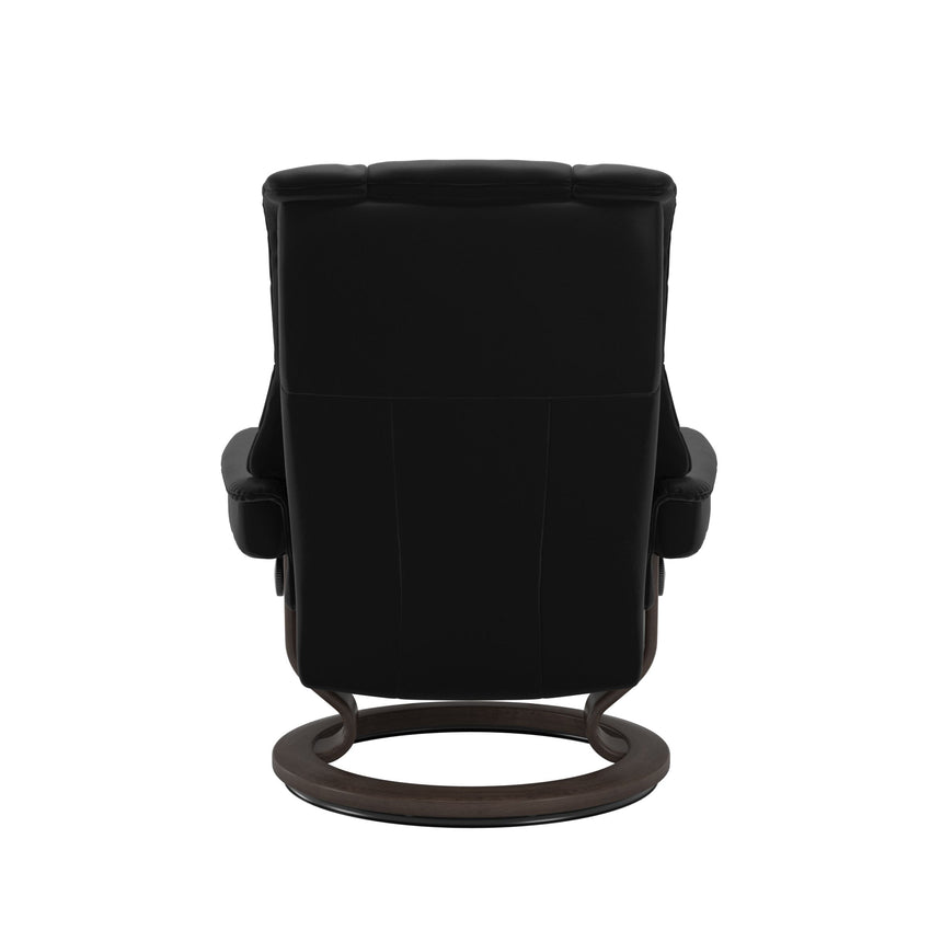Mayfair Recliner - Classic Base - Paloma Black - Wenge Wood