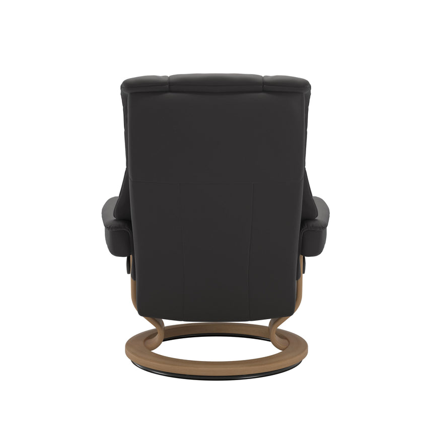 Mayfair Recliner - Classic Base - Paloma Rock - Oak Wood