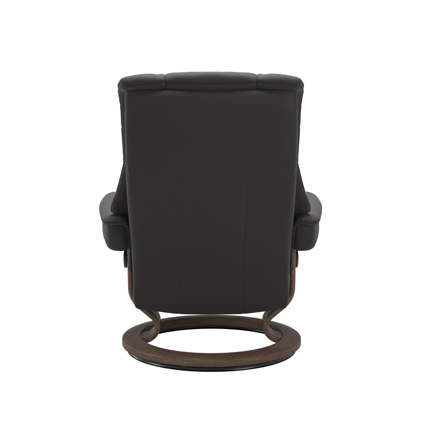 Mayfair Recliner - Classic Base - Paloma Rock - Walnut Wood