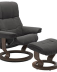 Paloma Leather Rock S/M and Walnut Base | Stressless Mayfair Classic Recliner - Promo | Valley Ridge Furniture