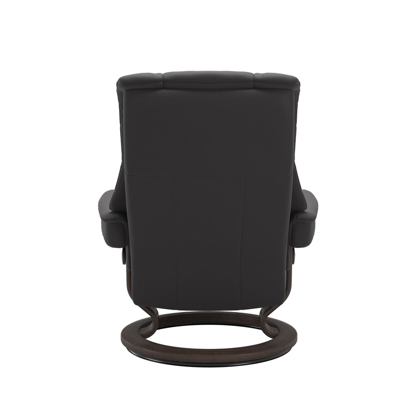 Mayfair Recliner - Classic Base - Paloma Rock - Wenge Wood