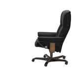 Mayfair - Office Chair - Paloma Black - Teak Wood