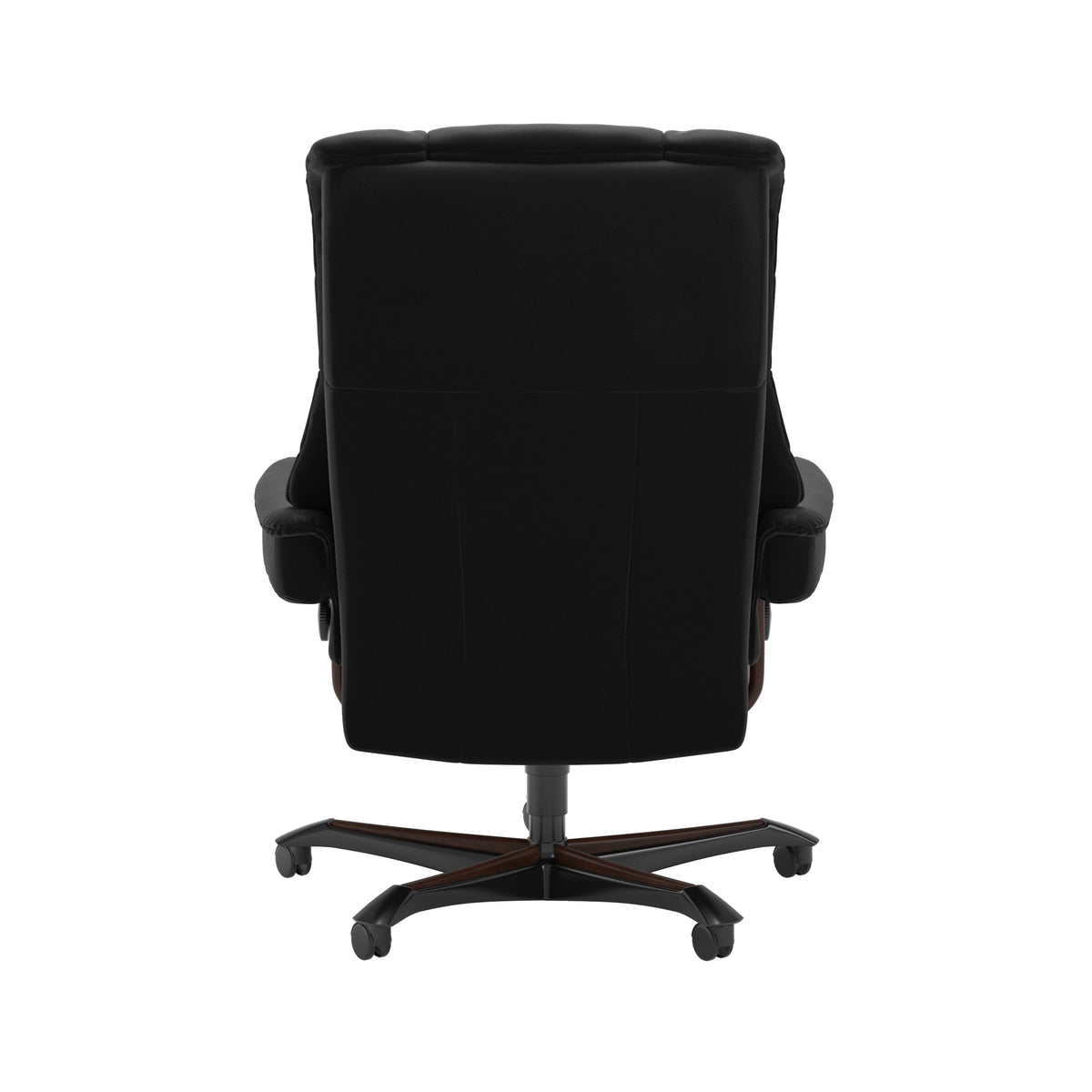 Mayfair - Office Chair - Paloma Black - Brown Wood