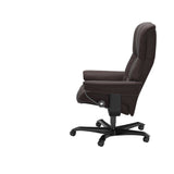 Mayfair - Office Chair - Paloma Chocolate - Black Wood
