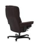 Mayfair - Office Chair - Paloma Chocolate - Black Wood