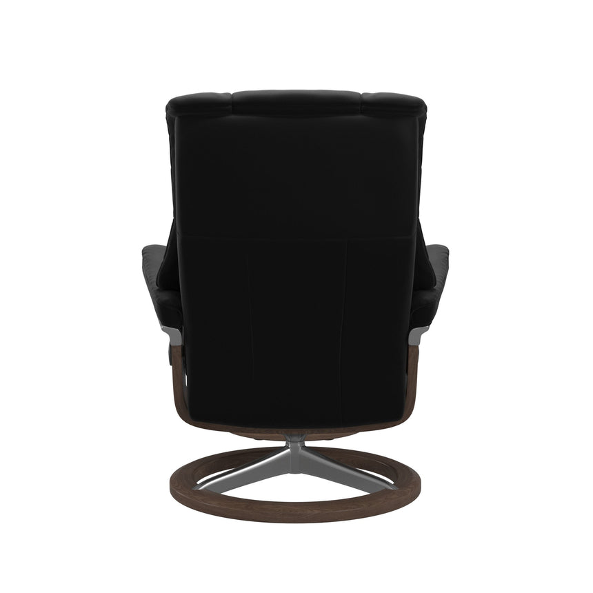 Mayfair Recliner - Signature Base - Paloma Black - Walnut Wood
