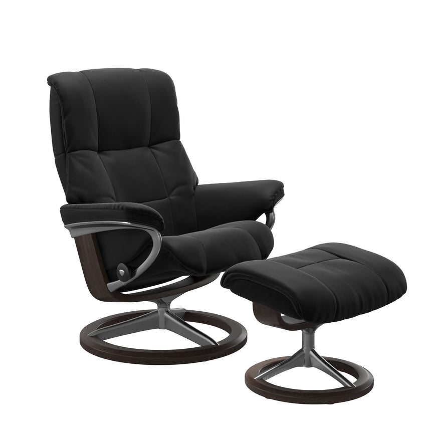 Mayfair Recliner - Signature Base - Paloma Black - Wenge Wood