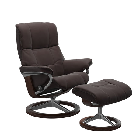 Mayfair Recliner - Signature Base - Paloma Chocolate - Brown Wood