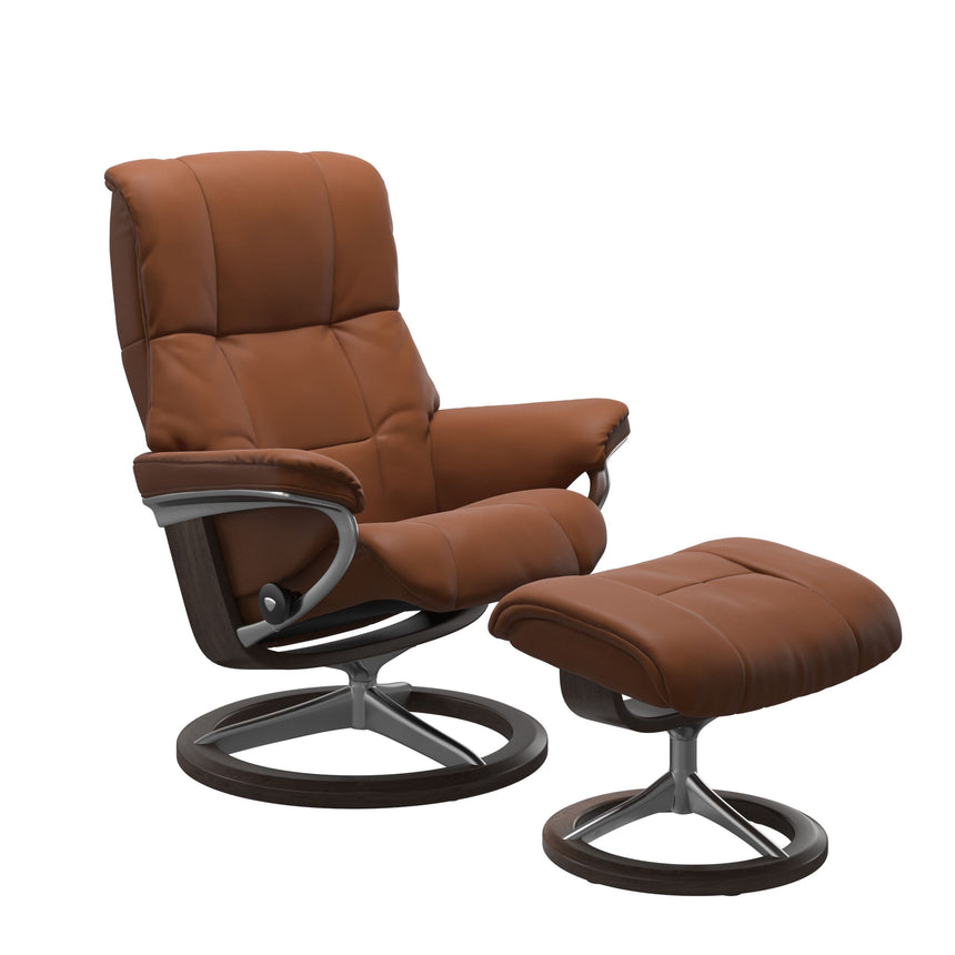 Mayfair Recliner - Signature Base - Paloma New cognac - Wenge Wood