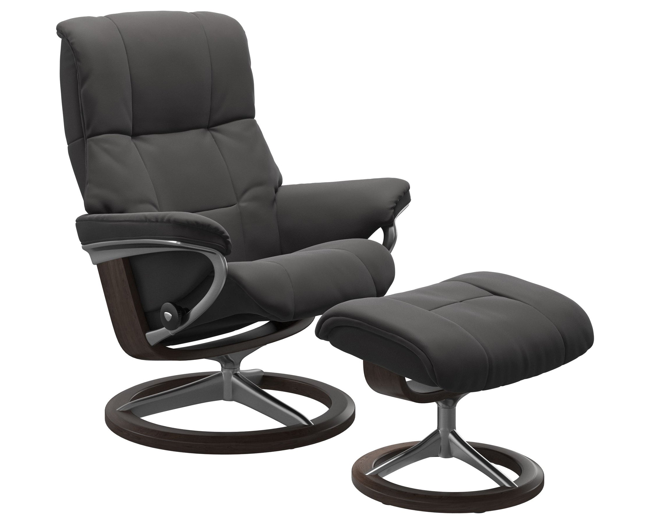 Paloma Leather Rock S/M and Wenge Base | Stressless Mayfair Signature Recliner - Promo | Valley Ridge Furniture