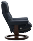 Paloma Leather Oxford Blue L & Brown Base | Stressless Mayfair Classic Power Recliner | Valley Ridge Furniture