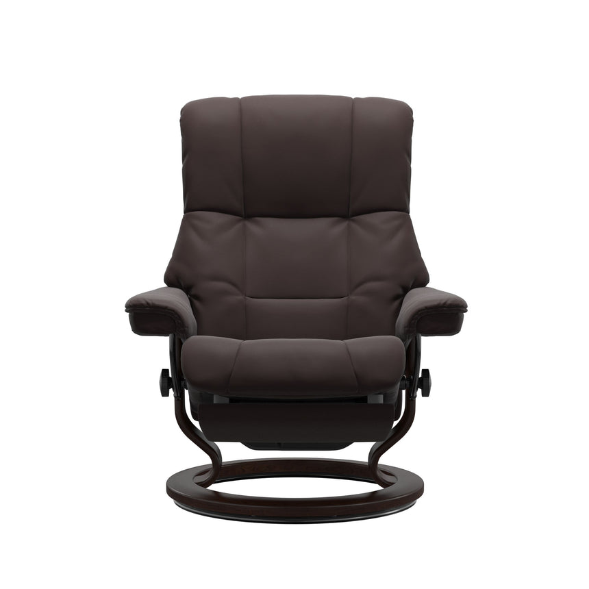 Mayfair Recliner - Classic Power Base - Paloma Chocolate - Brown Wood