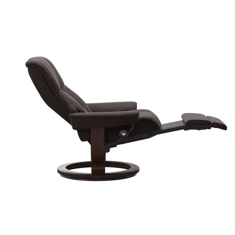 Mayfair Recliner - Classic Power Base - Paloma Chocolate - Brown Wood