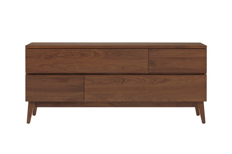 West Bros Serra 4 Drawer Dresser in 79 Toast, on white