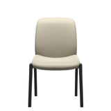 Bay Low Back Dining Chair - Paloma Light Grey - Black - Armless
