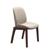 Bay Low Back Dining Chair - Paloma Fog - Walnut - Armless