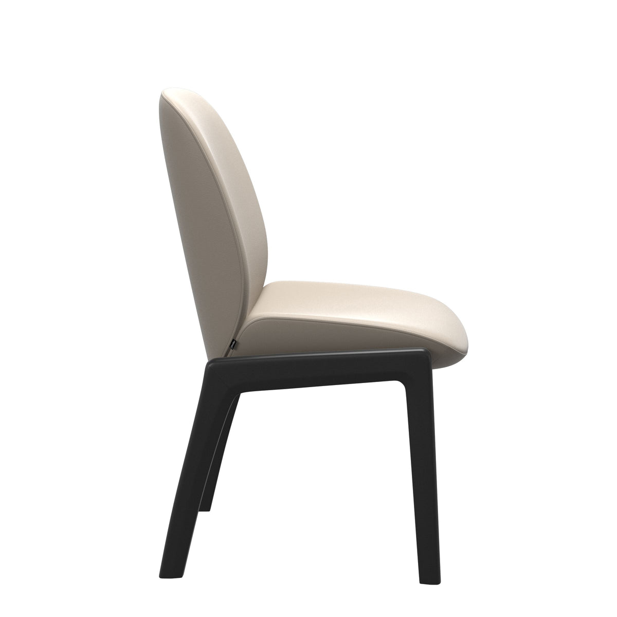 Bay Low Back Dining Chair - Paloma Fog - Black - Armless