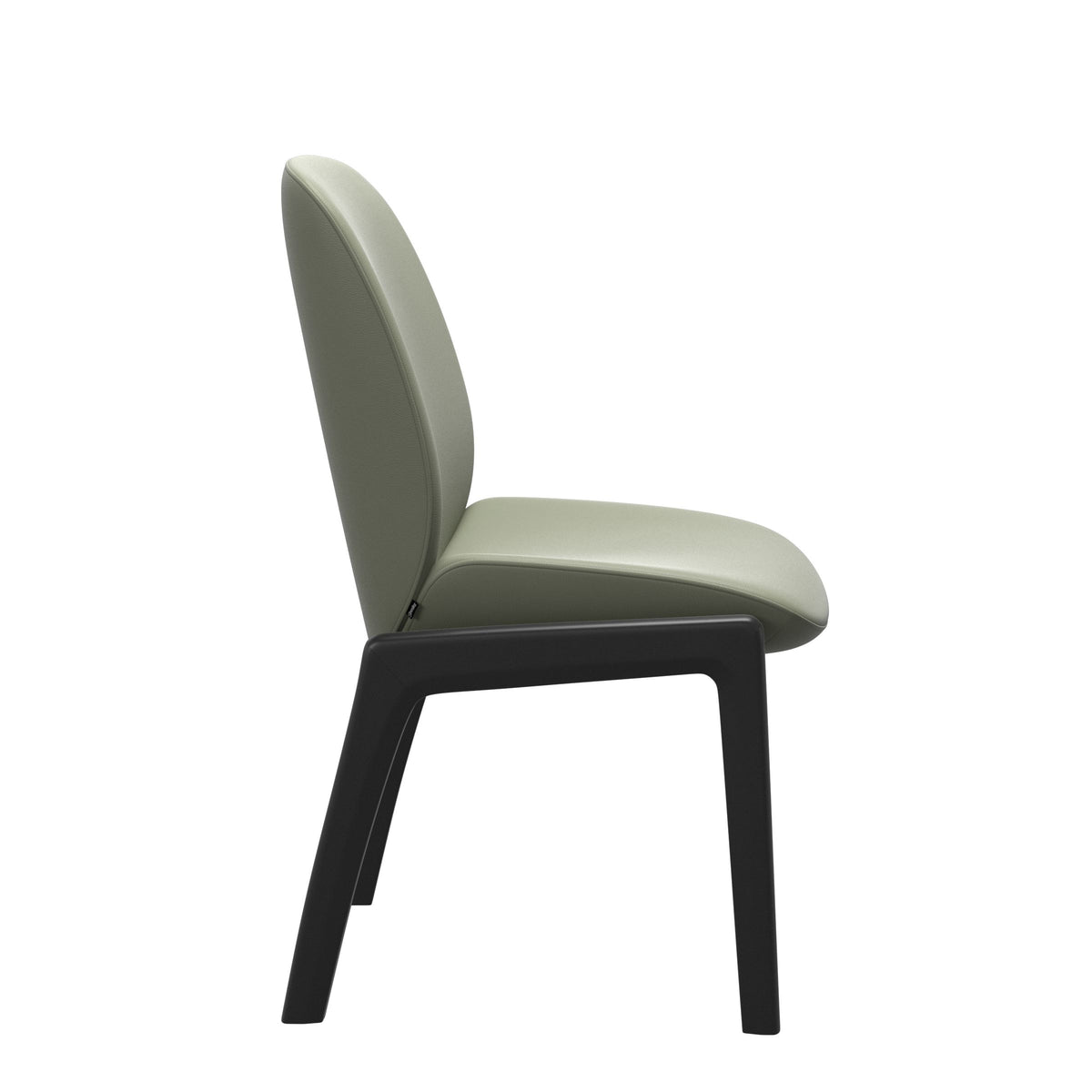 Bay Low Back Dining Chair - Paloma Shadow Green - Black - Armless