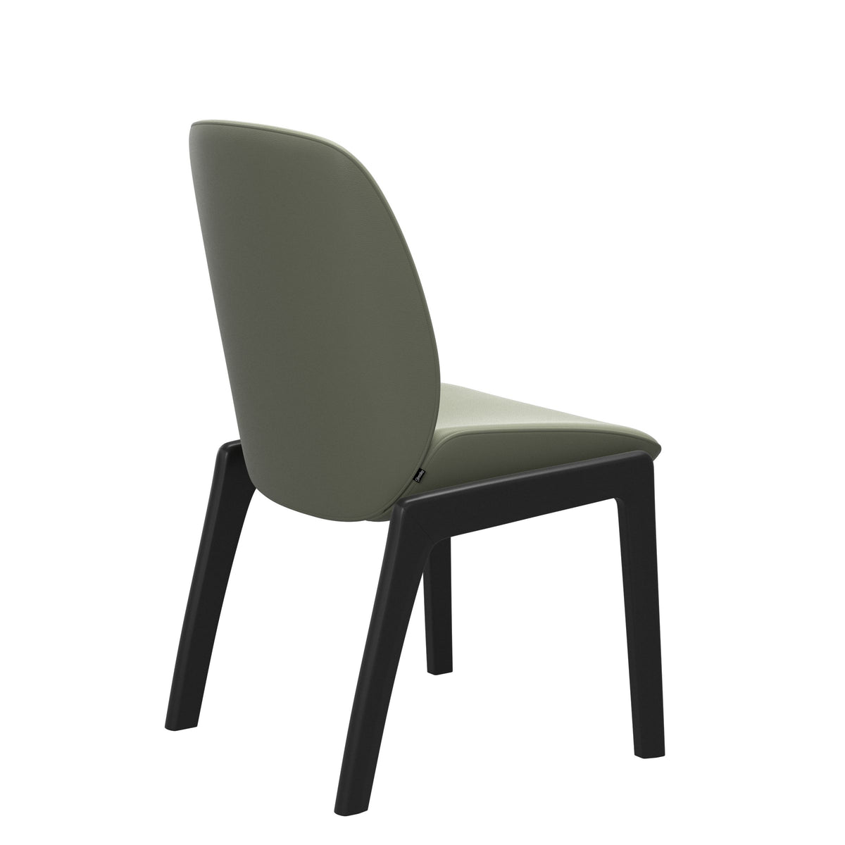 Bay Low Back Dining Chair - Paloma Shadow Green - Black - Armless