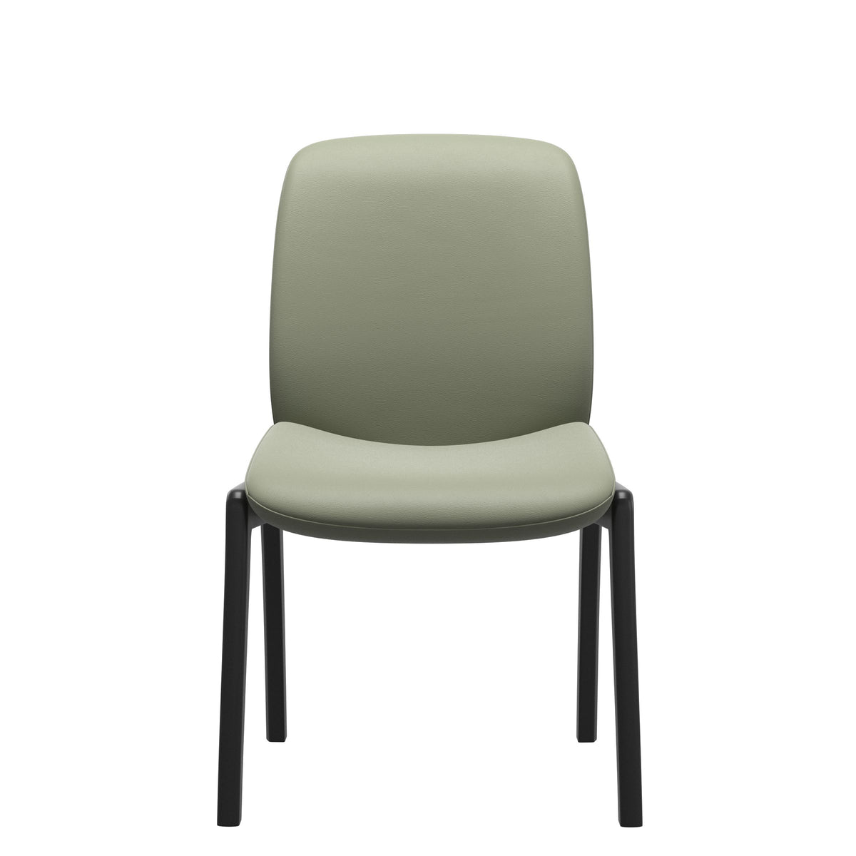 Bay Low Back Dining Chair - Paloma Shadow Green - Black - Armless
