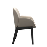 Bay Low Back Dining Chair - Paloma Fog - Black - Armchair
